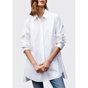 Italian Sculpted Cotton Carolyn Shirt
